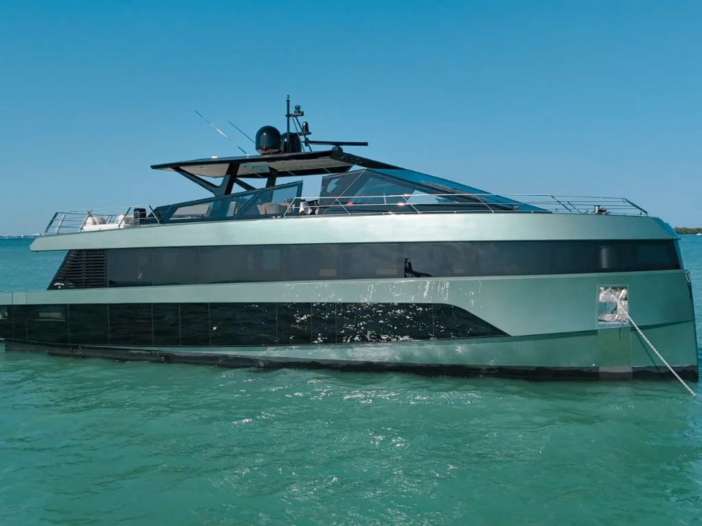 85 Wally performance motor yacht for private charter in Miami