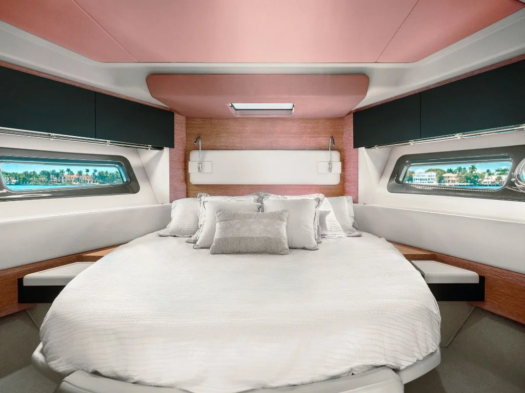 VIP cabin on 53 Azimut yacht