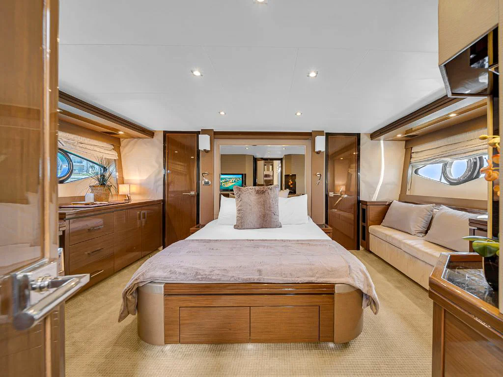 Another comfortable cabin on the 68 Marquis yacht