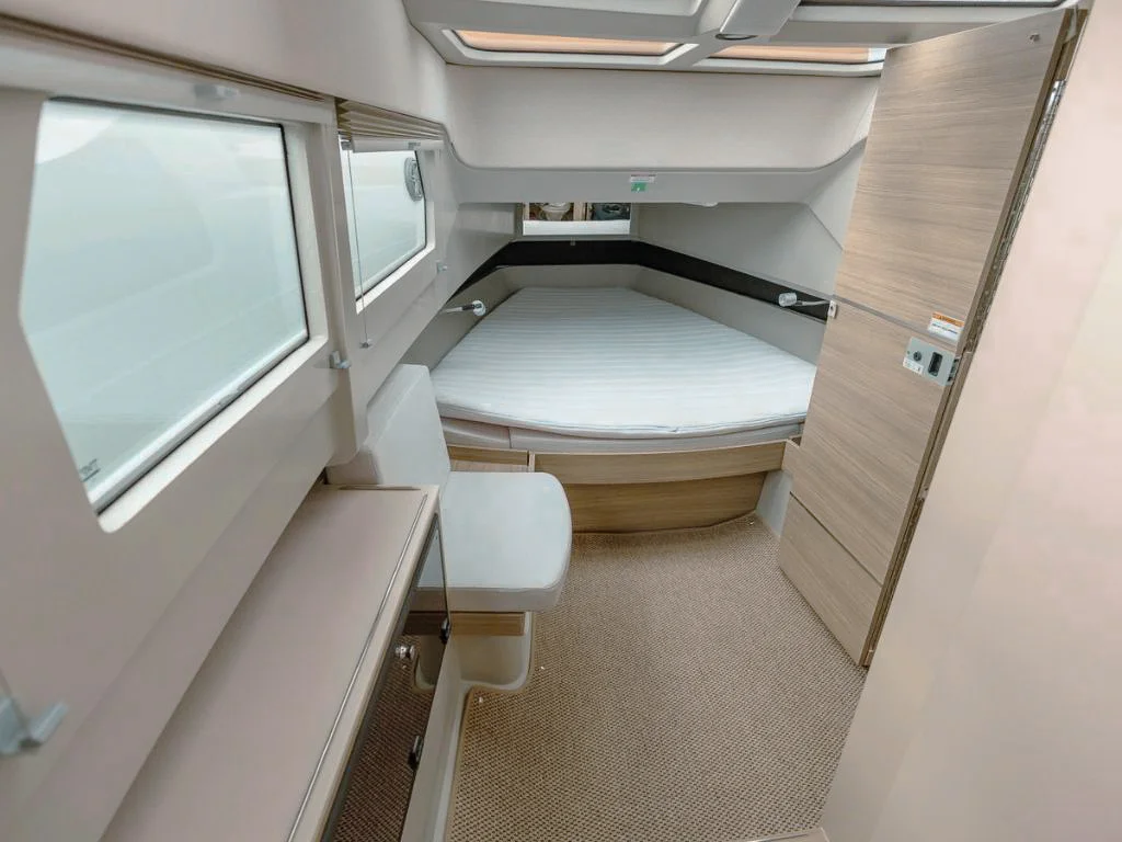 Double bed cabin aboard the 34 Saxdor