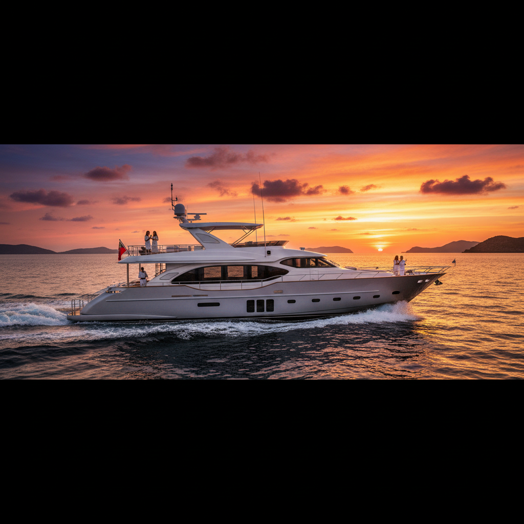 Luxury yacht charter experience with clear and transparent pricing information