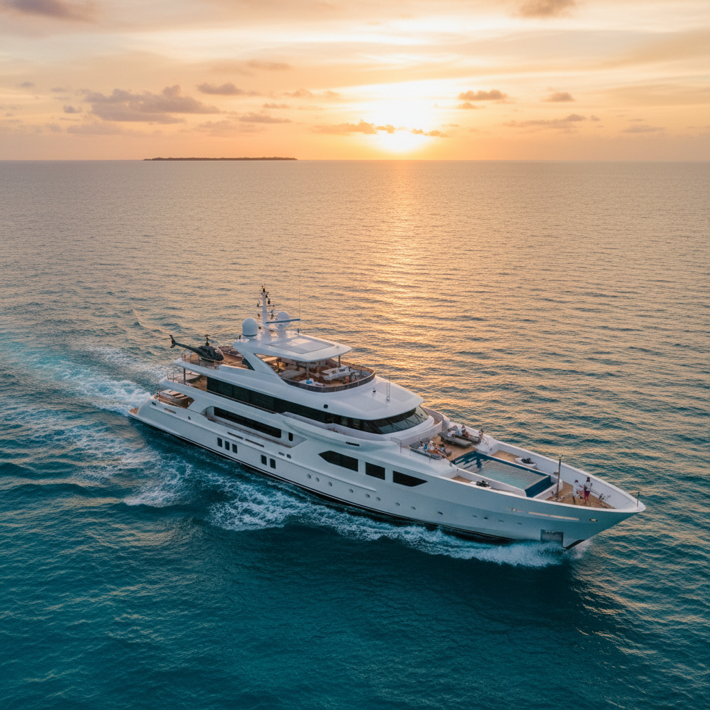 Luxurious 68' Azimut yacht docked in Miami, ready for a short charter experience.