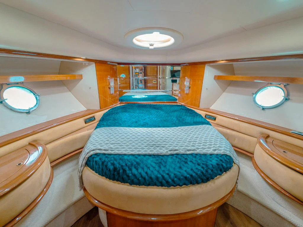 Interior shot of the master cabin on the 65 Azimut