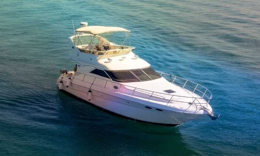 Newly listed 44ft Sea Ray yacht ready for charter in Miami waters