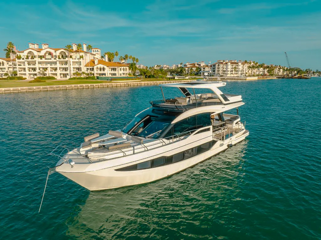 Brand new 68ft Galeon II yacht ready for charter on Miami waters