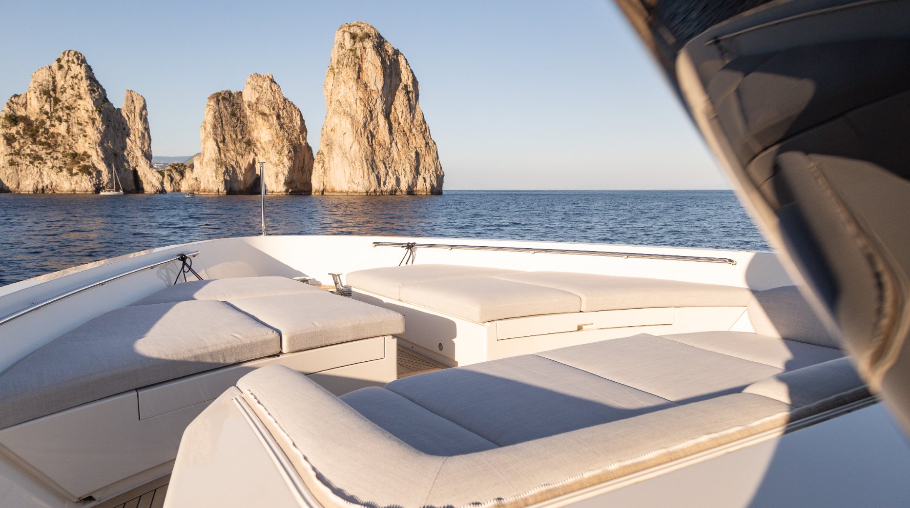 Water toys and beach club at the stern of 90 SanLorenzo yacht