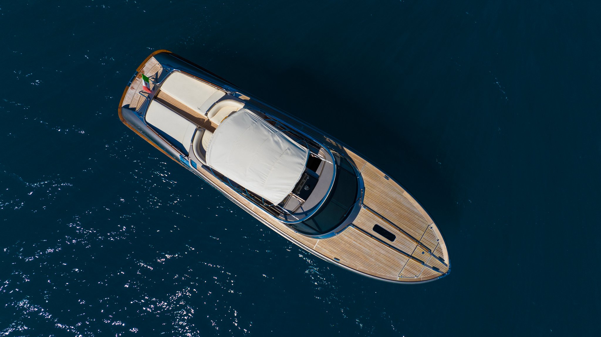 44 Riva Rivarama yacht cruising on water