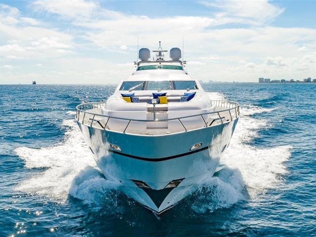 Guests enjoying water toys from 105 Leopard in Miami