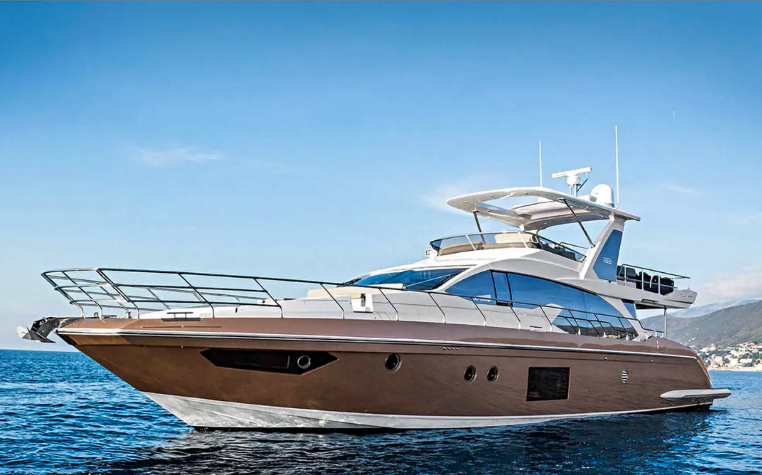 Luxury 68ft Azimut II yacht docked in Miami, ready for a private charter experience.
