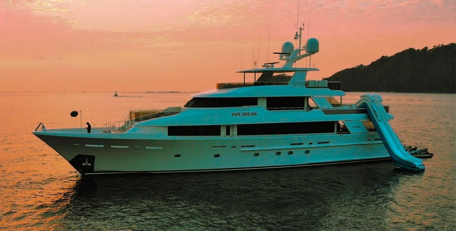 130 Westport II luxury motor yacht available for multi-day charter in The Bahamas