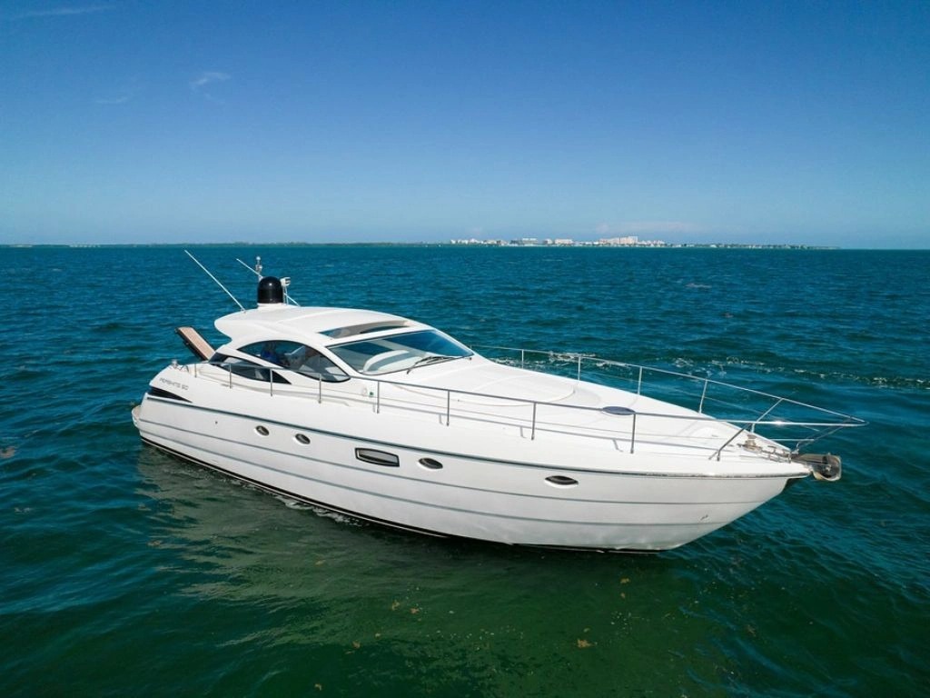 50 Pershing Italian motor yacht available for private charter in Miami