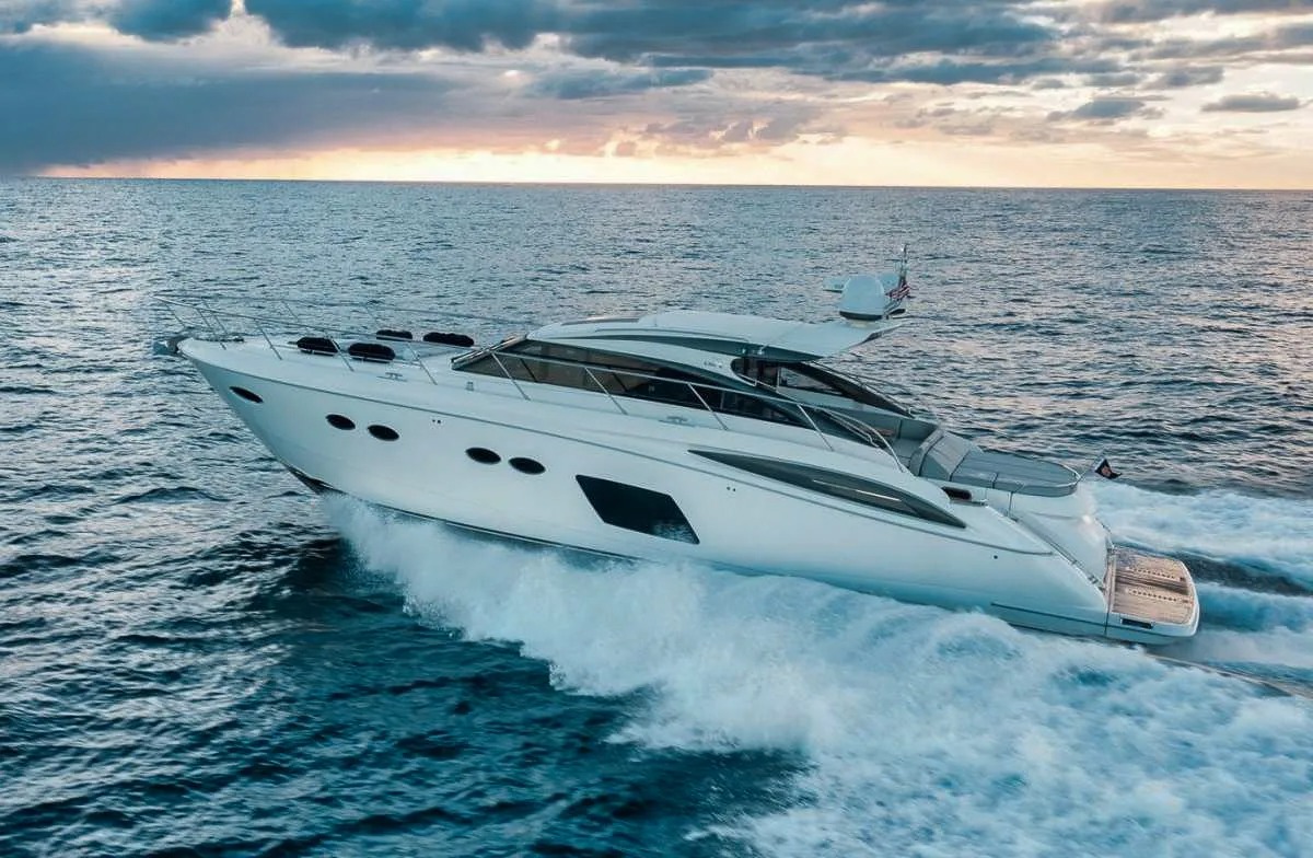 62 Princess yacht for private day charter in Miami