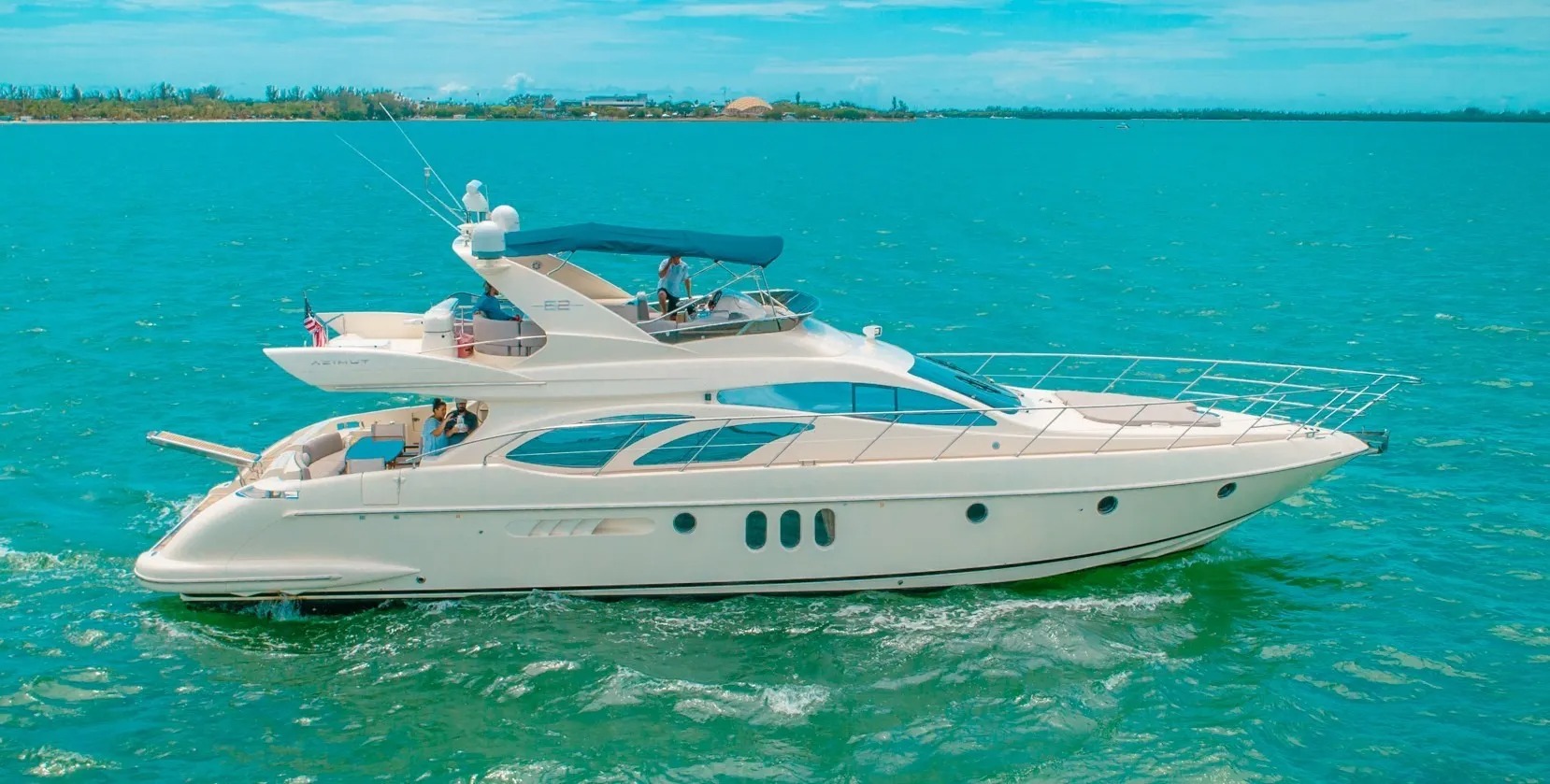 62 Azimut IV motor yacht for private charter in Miami