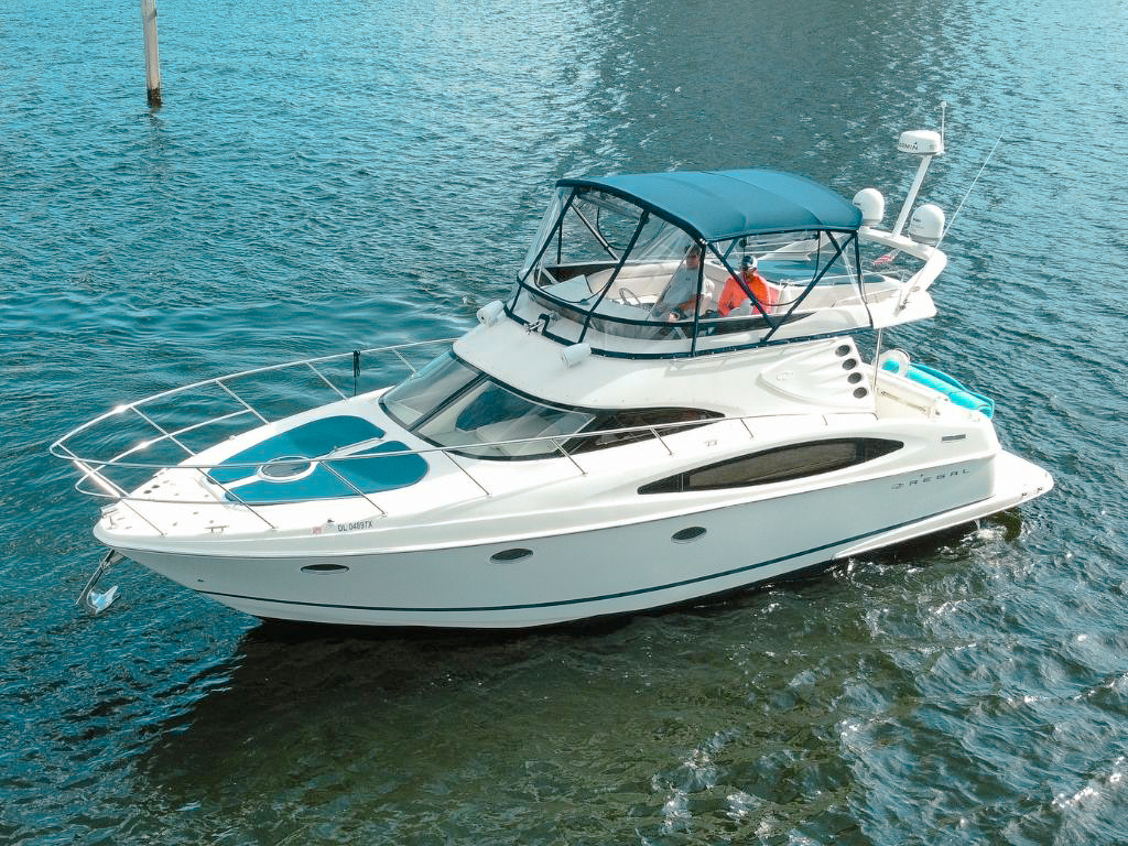 42 Regal motor yacht for private day charter in Miami