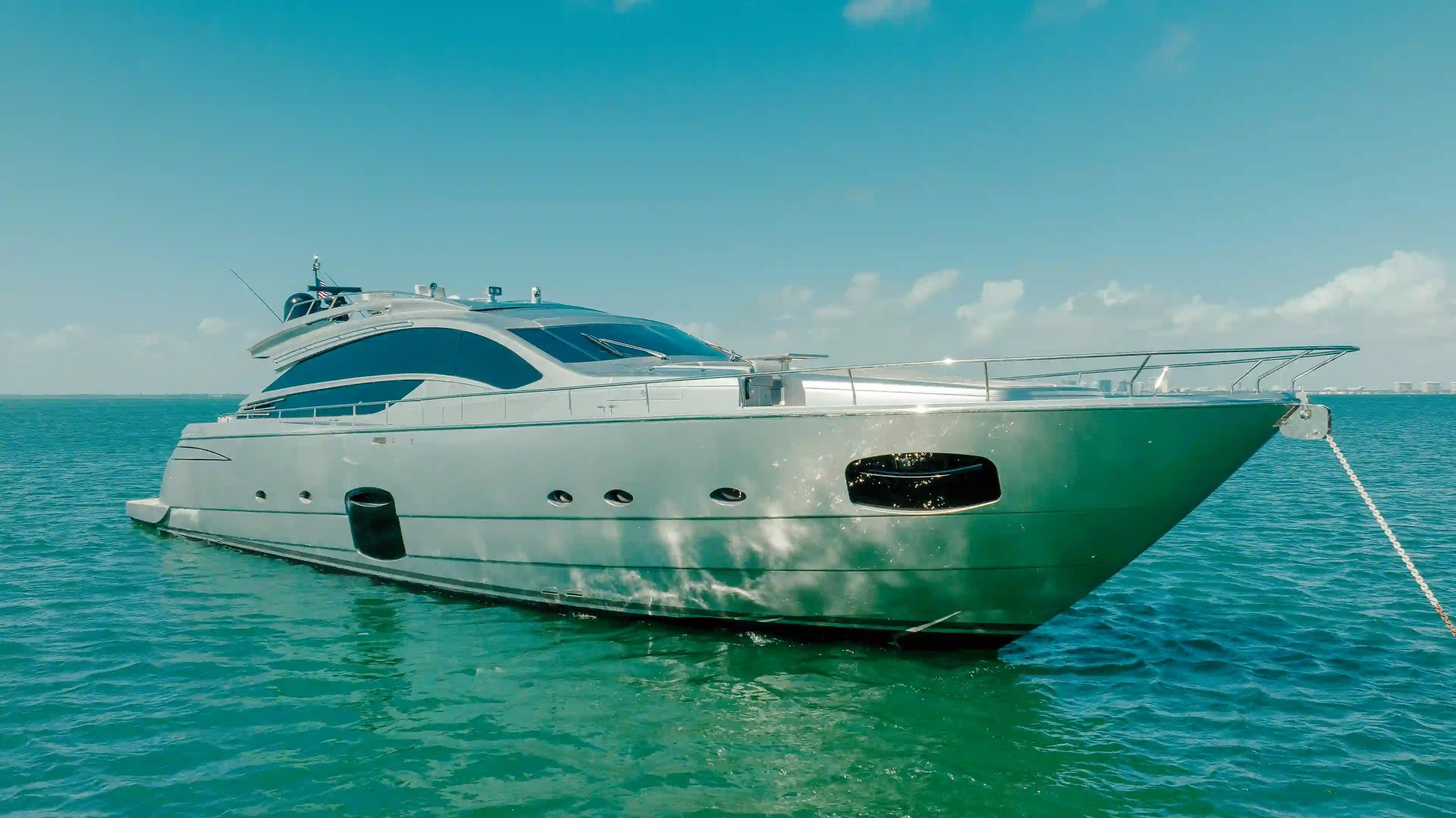 82 Pershing high-performance motor yacht for charter in Miami