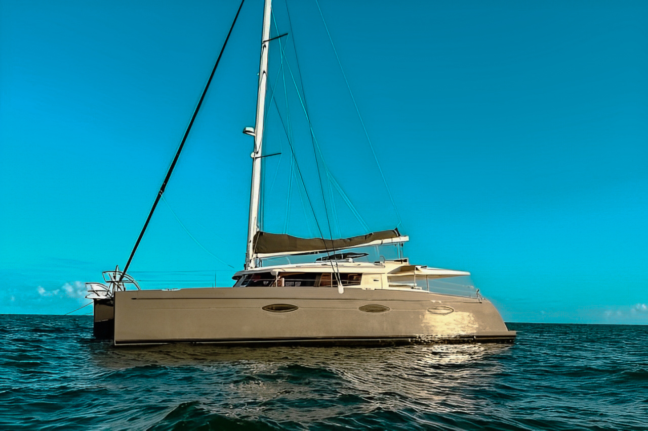 Brand new 60ft Fountaine Pajot catamaran ready for Miami yacht charter adventures