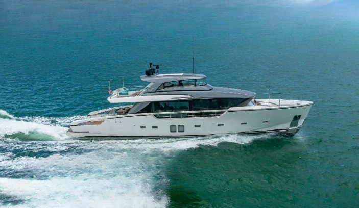 87 San Lorenzo II yacht cruising in The Bahamas