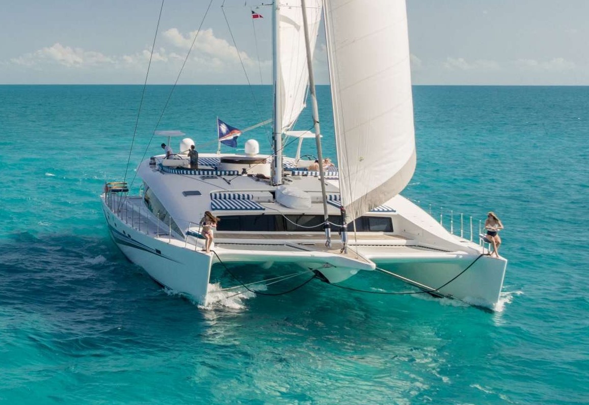 83 Prout catamaran for private charter in The Bahamas