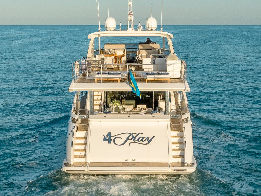 Another stunning exterior shot of the 88 Azimut yacht