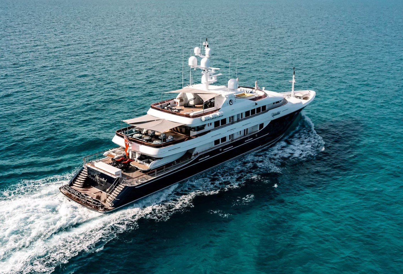 191 Trinity superyacht with jacuzzi and jet ski for charter in The Bahamas