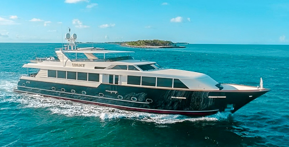 118 Broward superyacht available for charter in The Bahamas