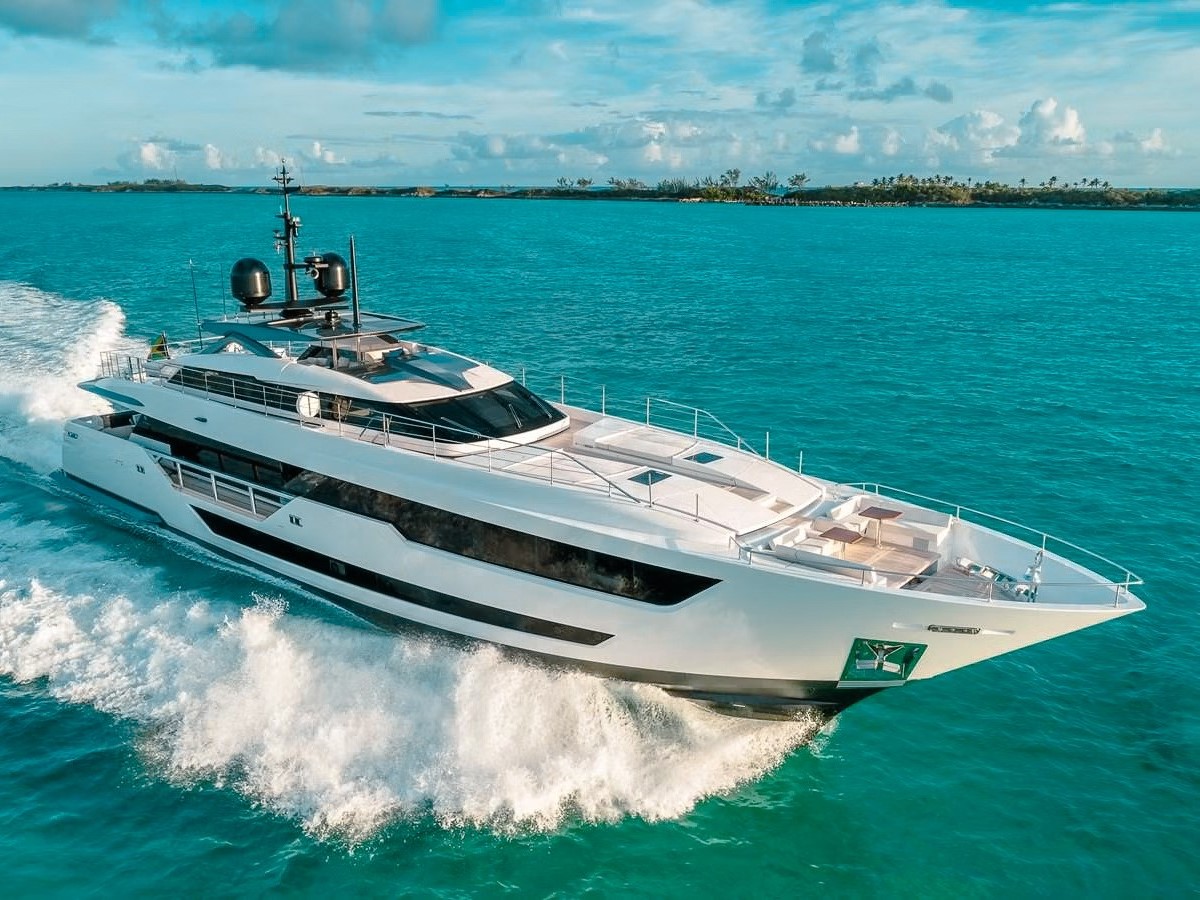 126 Ferretti Custom Line yacht available for charter in The Bahamas