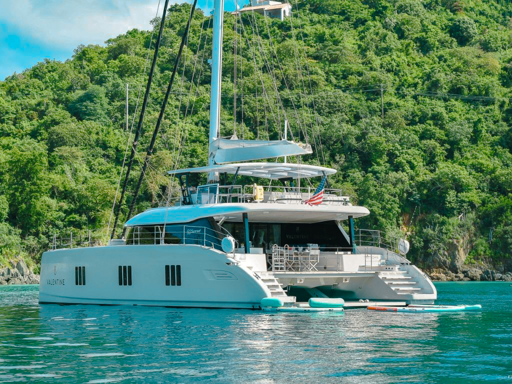 Master cabin on 60 Sunreef yacht