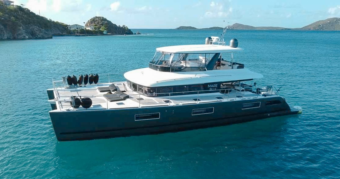 64 Lagoon catamaran for private charter in The Bahamas