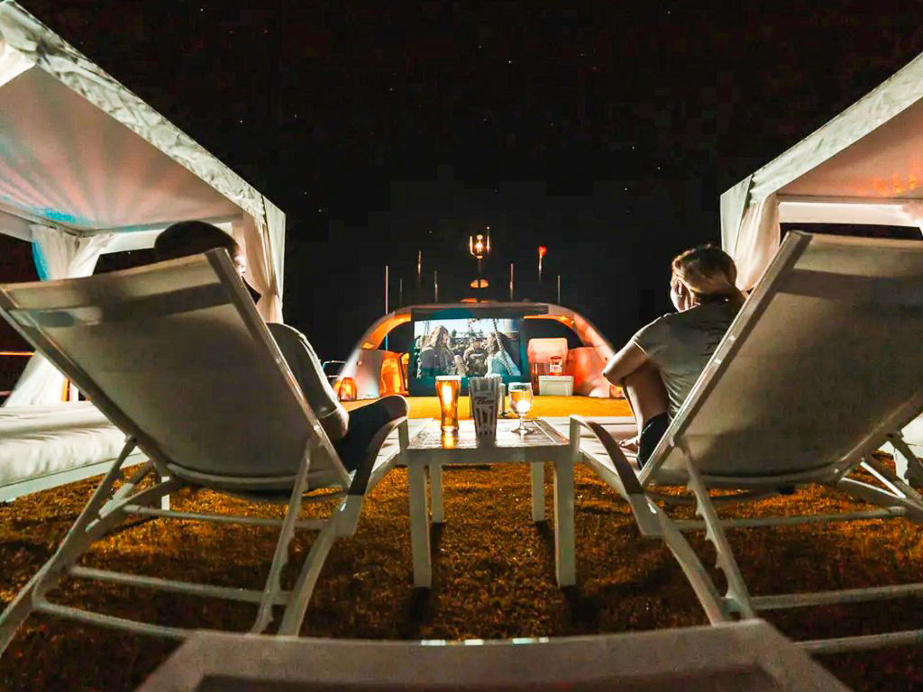 View of the stern and water toy access on 80 Pachoud