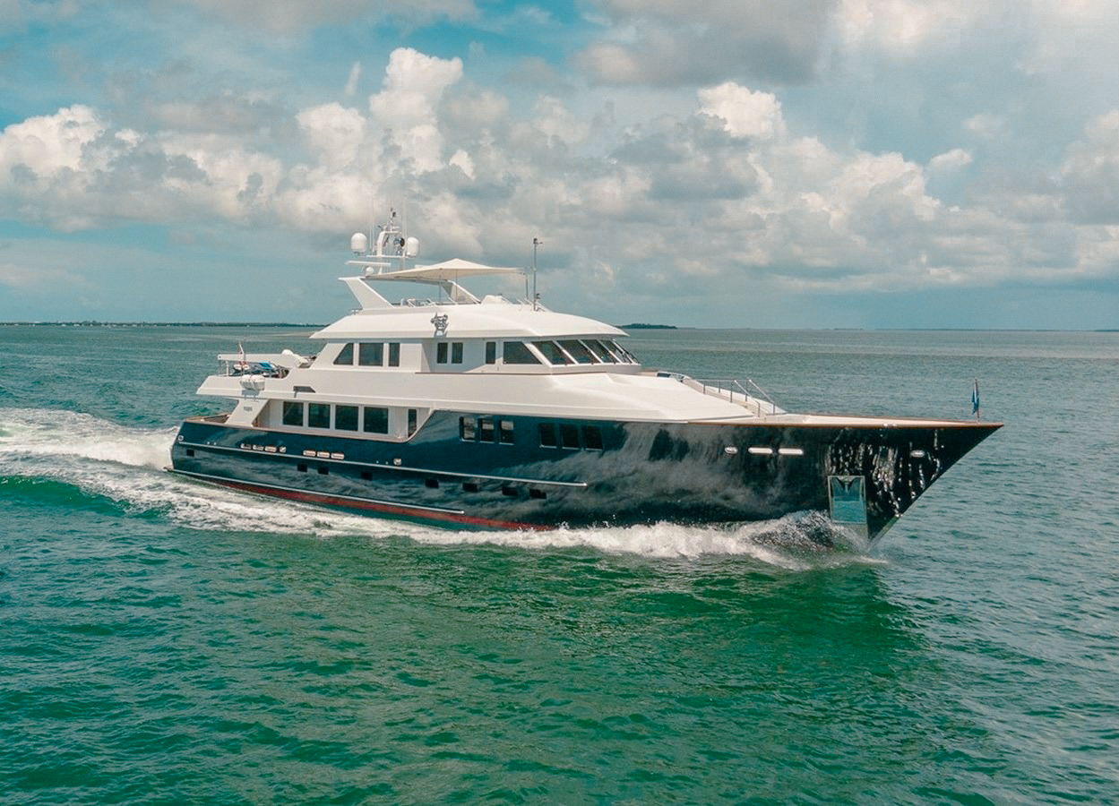 113ft Burger 113 yacht charter in The Bahamas - photo 1 of 12