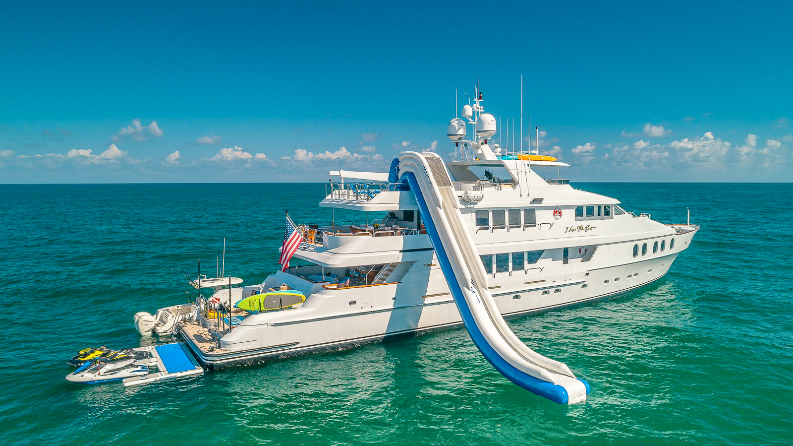 145 Christensen superyacht with jacuzzi for private charter in The Bahamas