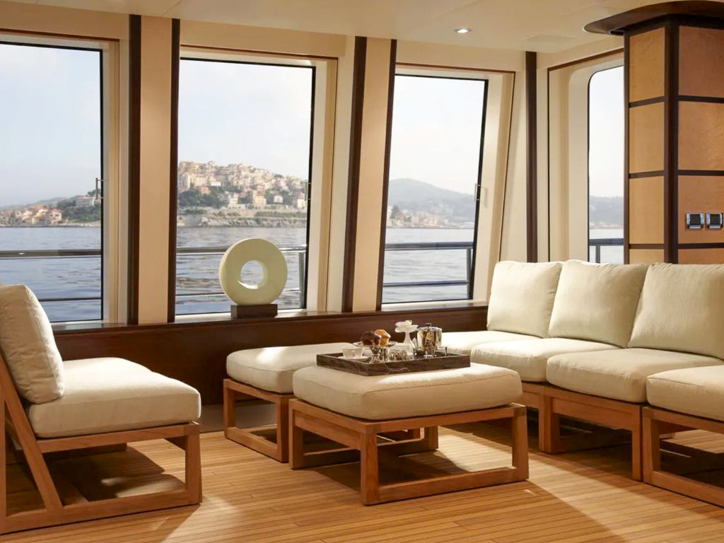 146 Feadship yacht tender deployed in clear waters