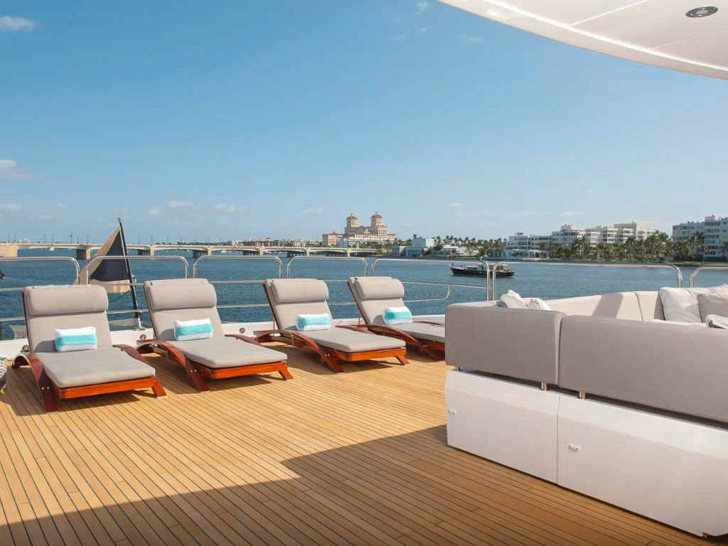 Guest cabin interior on the 155 Sunseeker yacht