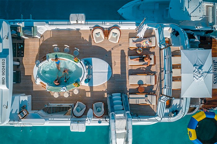 185 Delta yacht with water slide in The Bahamas