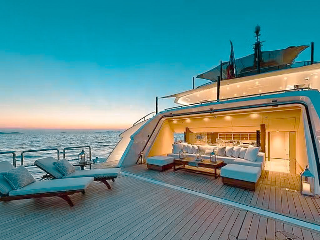 198 Alia yacht deck jacuzzi and lounging area