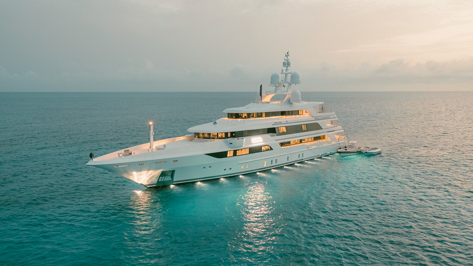 Exterior view of the 208 Benetti yacht in The Bahamas