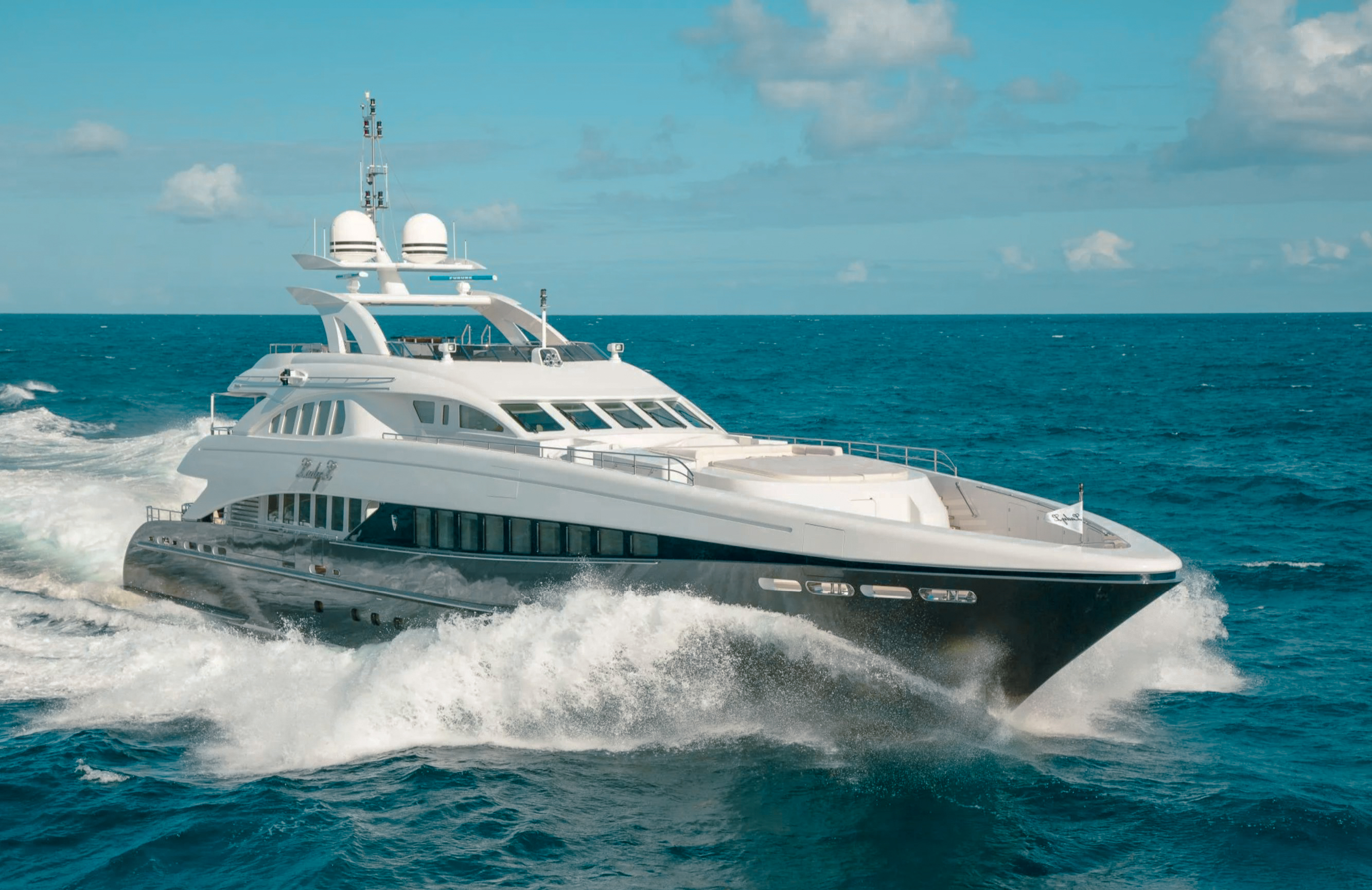 146 Heesen motor yacht for a private multi-day charter in The Bahamas