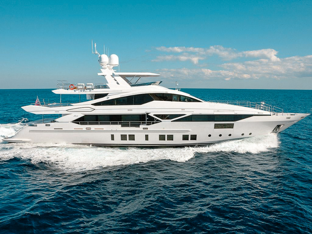 140 Benetti flagship superyacht for charter in the Caribbean