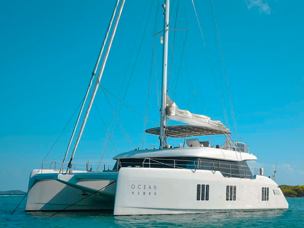 74 Sunreef yacht cruising in the Caribbean