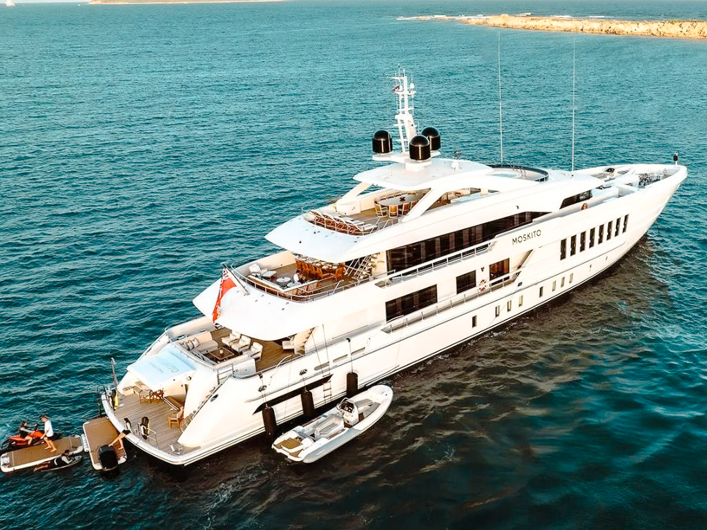 180 Heesen yacht water slide fun