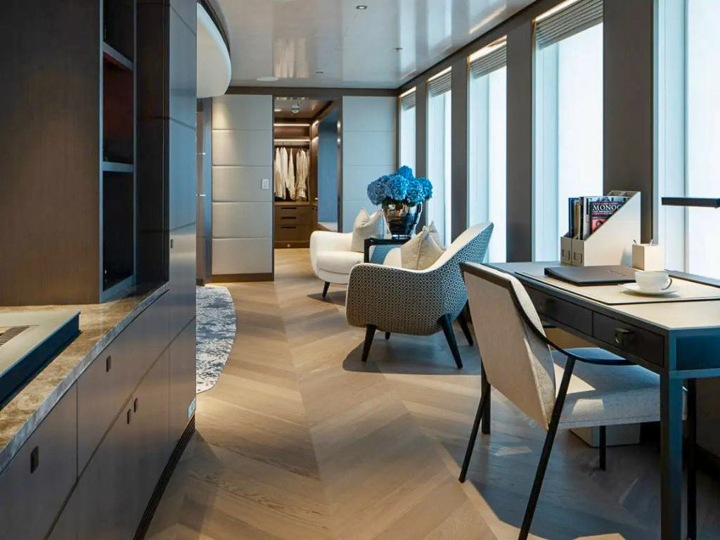 180 Heesen yacht master cabin interior