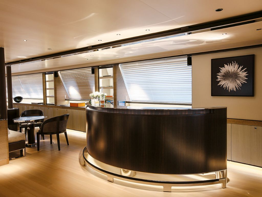 View of the open sea from the deck of 185 Perini Navi yacht