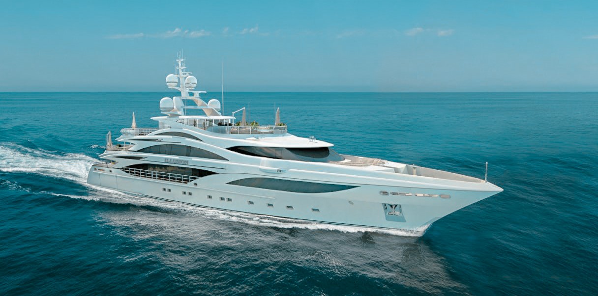190 Benetti yacht cruising in the Caribbean