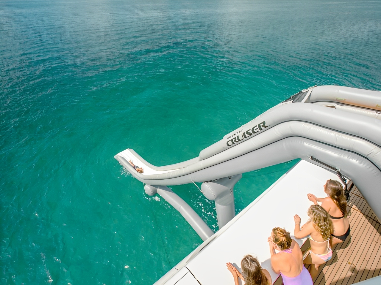 View of the 197 Abeking &amp; Rasmussen yacht from the water