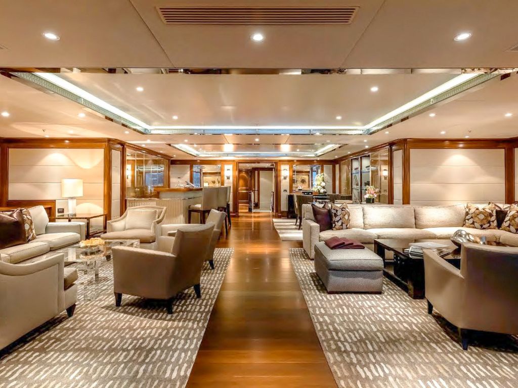 Guests enjoying water toys from the Benetti 213 yacht's swimming platform