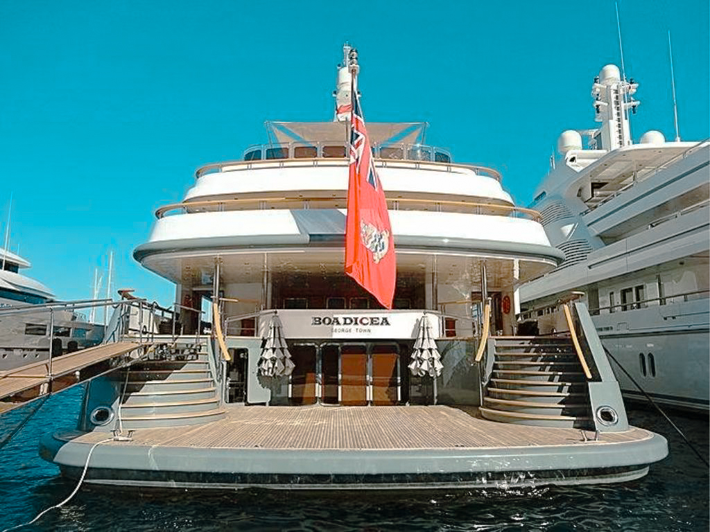 251 Amels yacht cruising in clear Caribbean waters