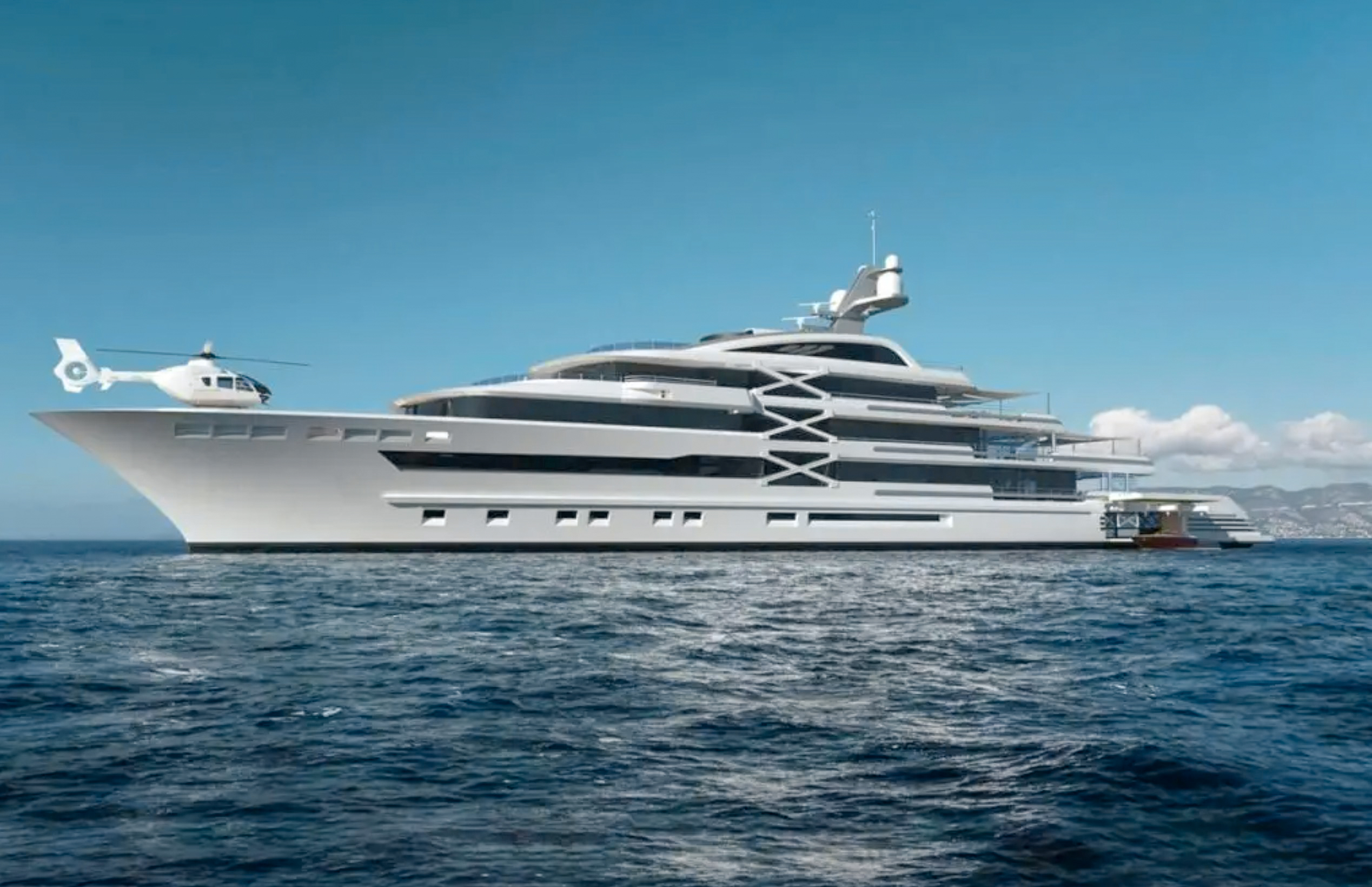 288 Golden luxury yacht cruising in the Caribbean
