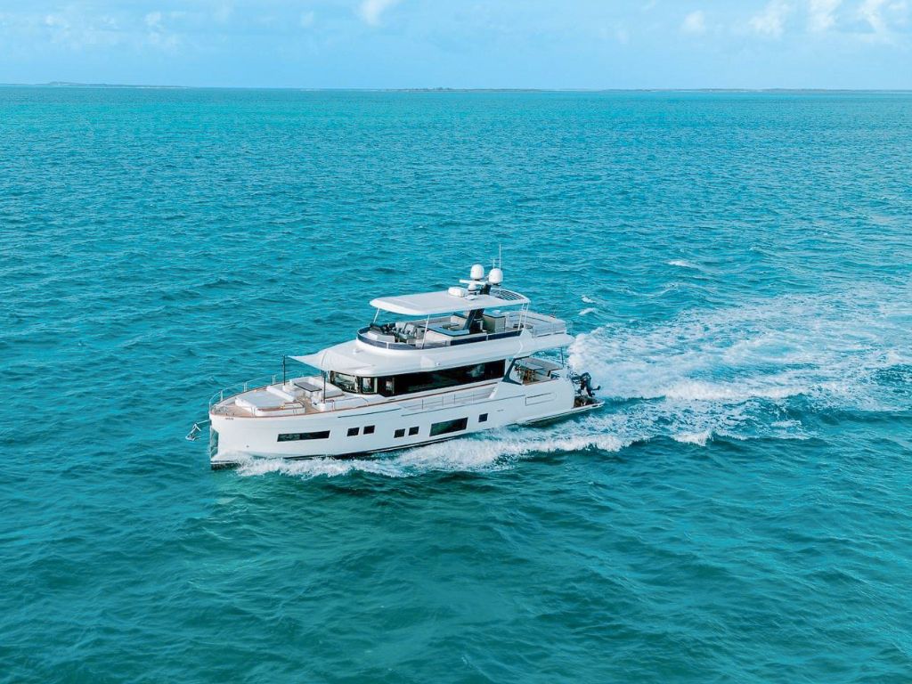 Luxury interior living area of 68 Sirena
