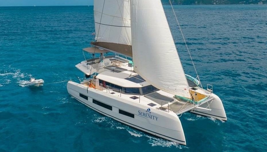 64 Lagoon II catamaran for private multi-day charter in The Bahamas