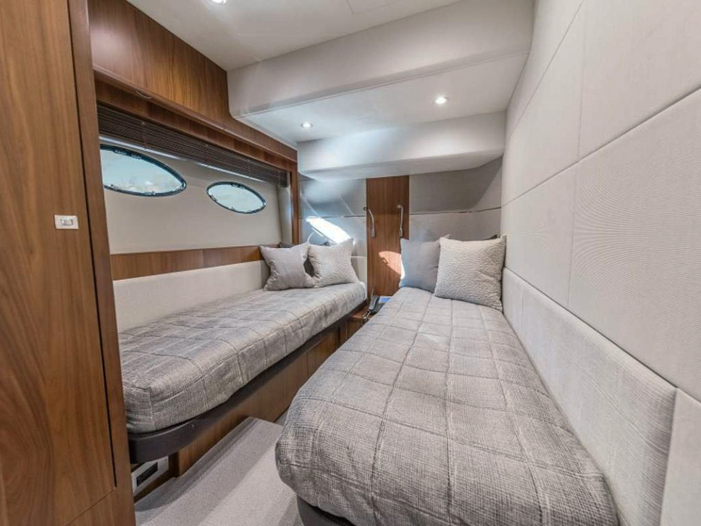 View of the 62 Princess yacht's main deck with seating